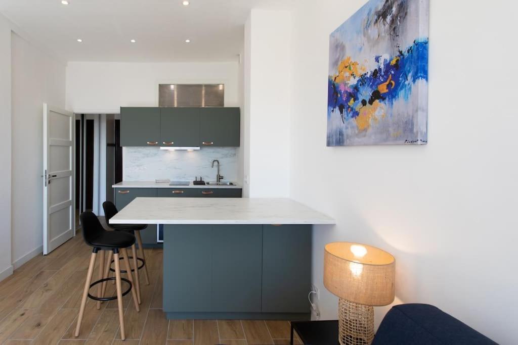 #43 Design Studio Terrace Ac Wifi Sea View 1Min Beach Nice Eksteriør bilde