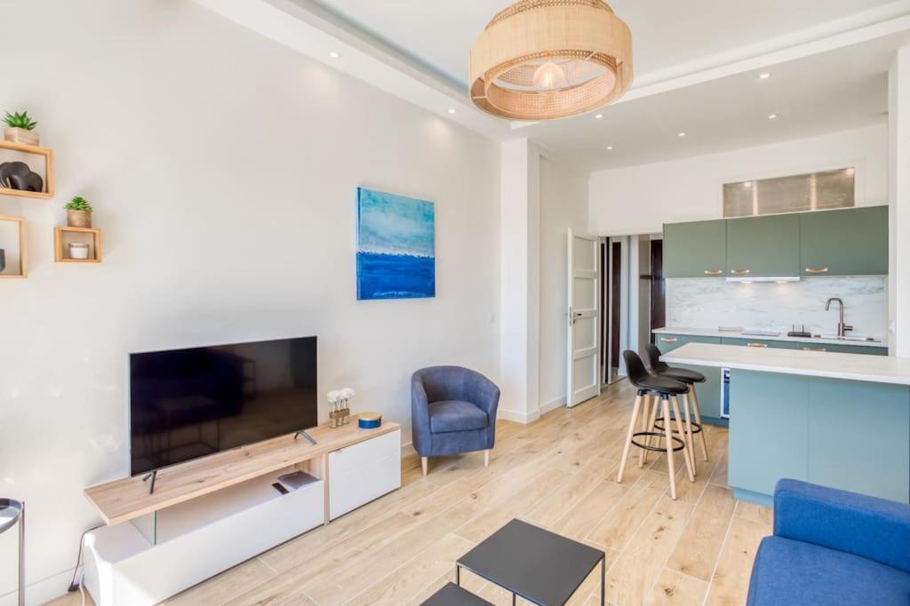 #43 Design Studio Terrace Ac Wifi Sea View 1Min Beach Nice Eksteriør bilde