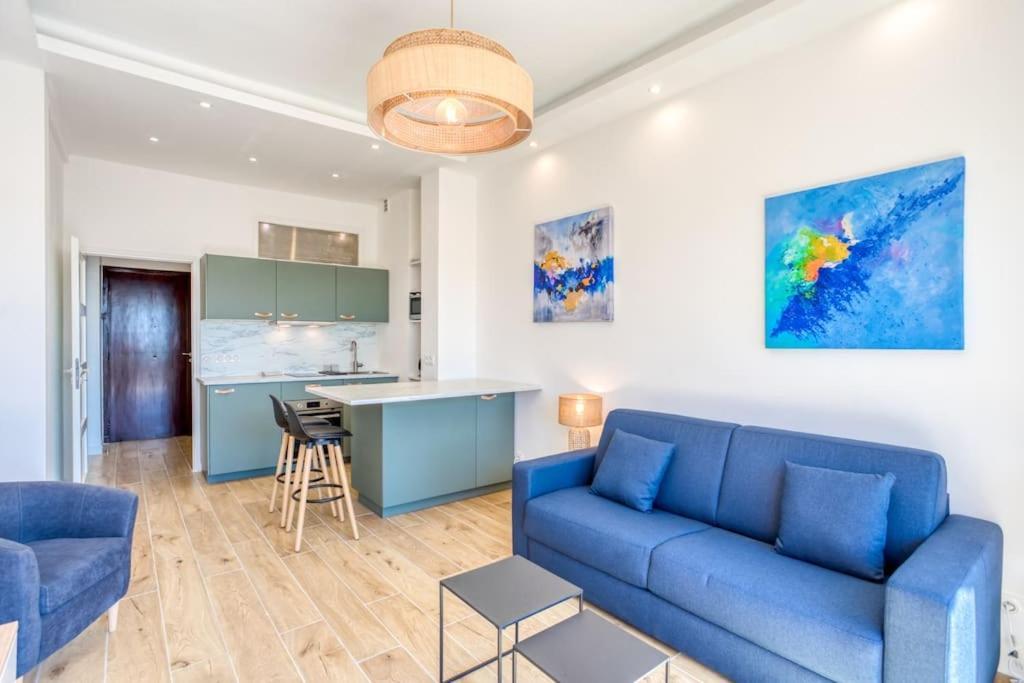 #43 Design Studio Terrace Ac Wifi Sea View 1Min Beach Nice Eksteriør bilde